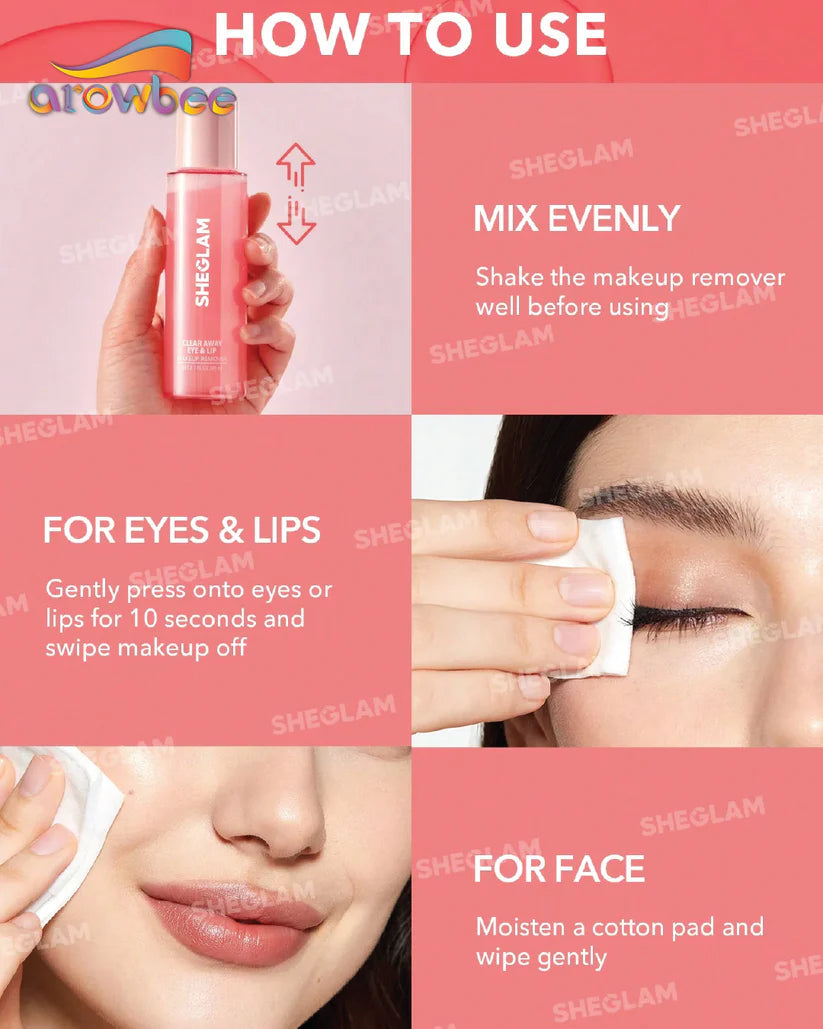 SHEGLAM Clear Away Eye & Lip Makeup Remover