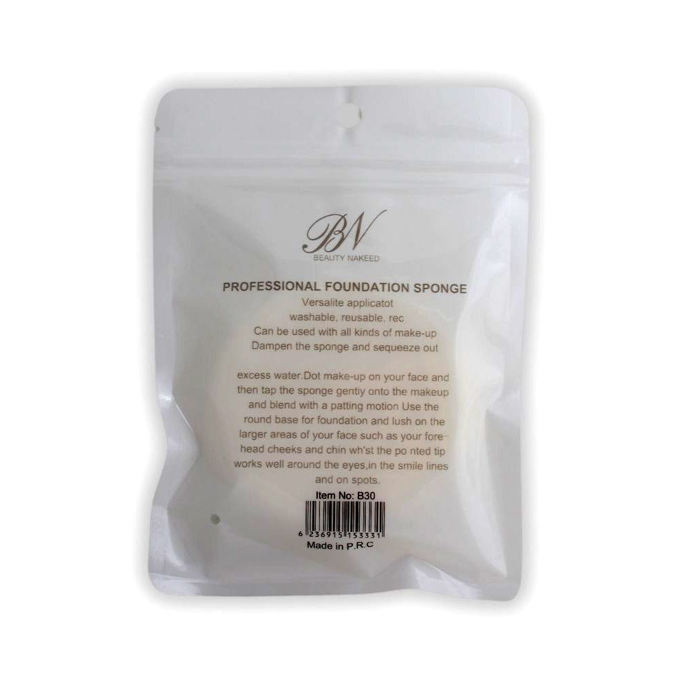 Beauty Nakeed Make-Up Powder Puff (Round)