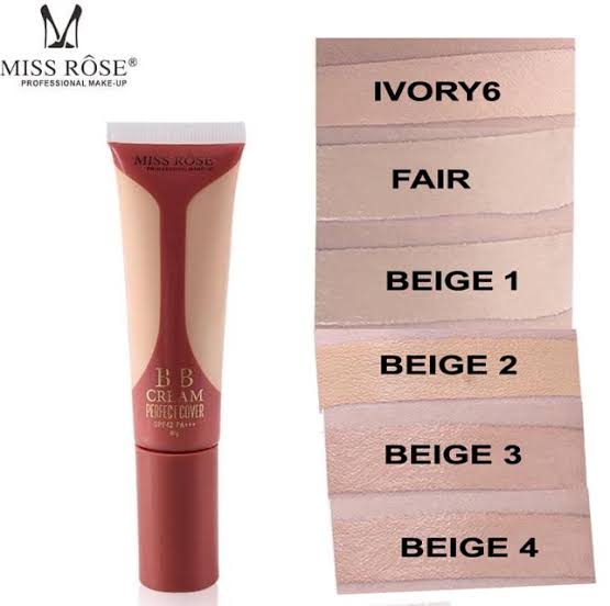 Miss Rose BB Cream Perfect Cover SPF42 PA+++– 40g | Long-Lasting, Flawless Coverage