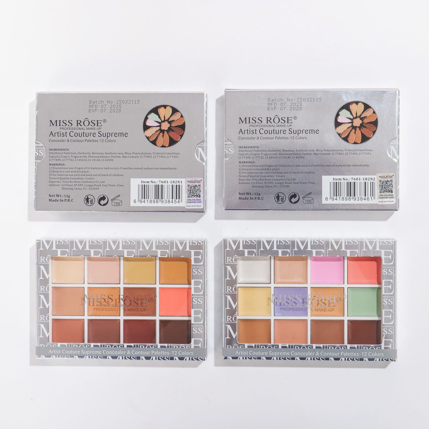 Miss Rose Artist Counture Supreme Concealer Palette