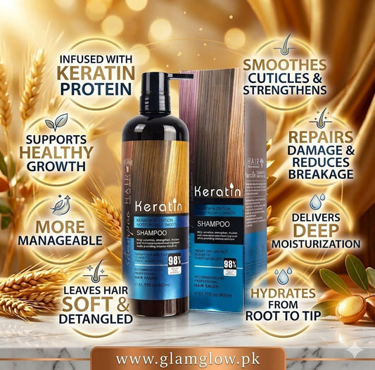 Keratin Nutrition Moisturising And Smooth Shampoo - 900ml