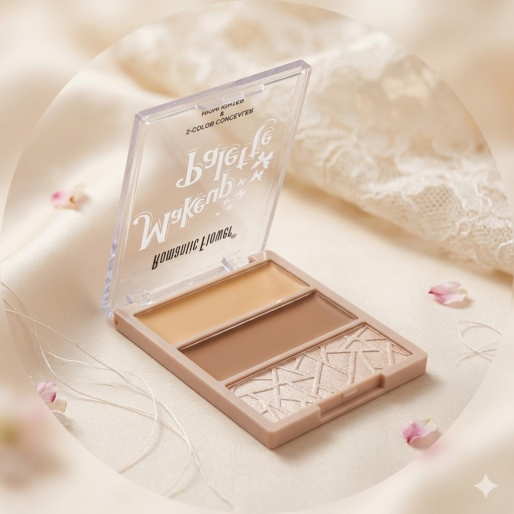 Romantic Flower 
2 color concealer & highlighter