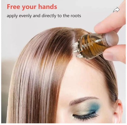 Hair Oil applicator, Scalp Applicator Hair Comb, Ball Root Comb Applicator Bottle Scalp Massager For Hair Growth, Portable Mini Massager Brush Handheld Hair Oil Applicator Comb (Pack Of 1)