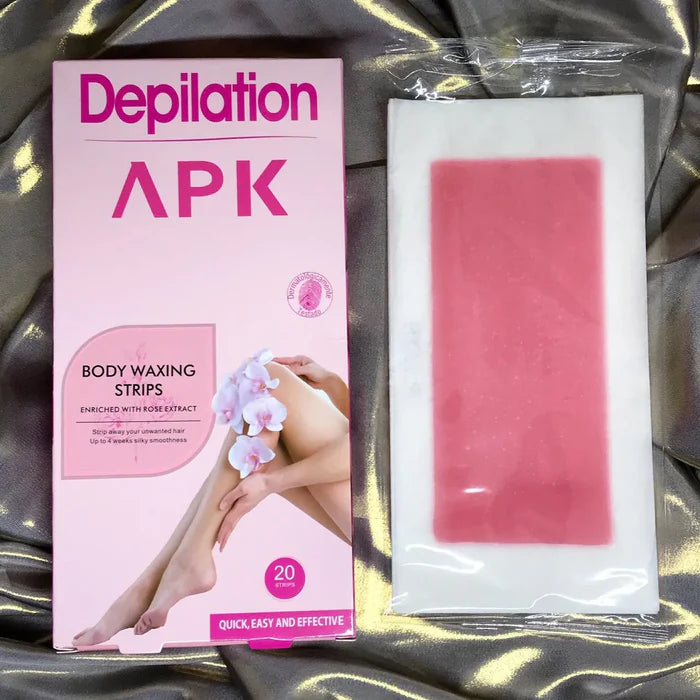 APK Depilation Quick Easy & Effective Body Waxing Strips 10pcs