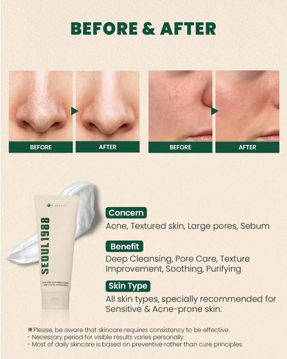 K-Secret Seoul 1988 Pine Cica 1% +Probiotics Cleansing Foam