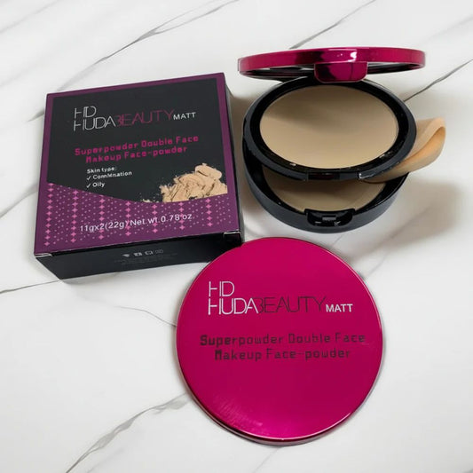 Huda Beauty Double Face Powder – Flawless Matte Perfection With Dual Power