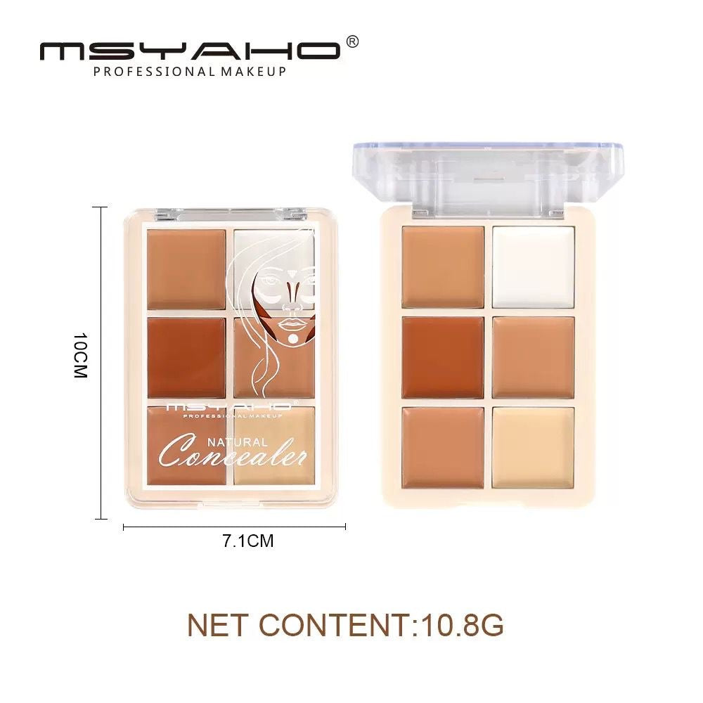 MSYAHO 6 Colors Concealer Pallets