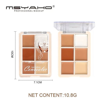 MSYAHO 6 Colors Concealer Pallets