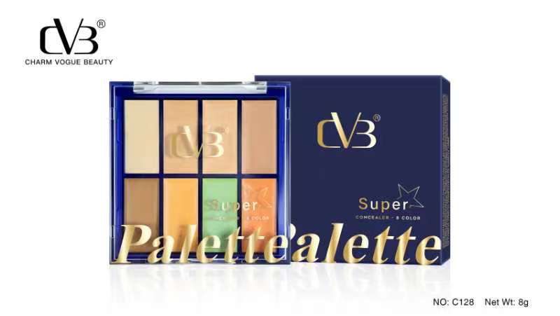 CVB Super Concealer Palette 8 color Long Lasting perfection