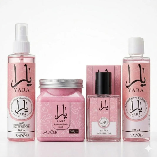 Yara Pack Of 04 Luxury Body Care & Fragrance Set