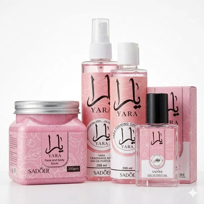 Yara Pack Of 04 Luxury Body Care & Fragrance Set