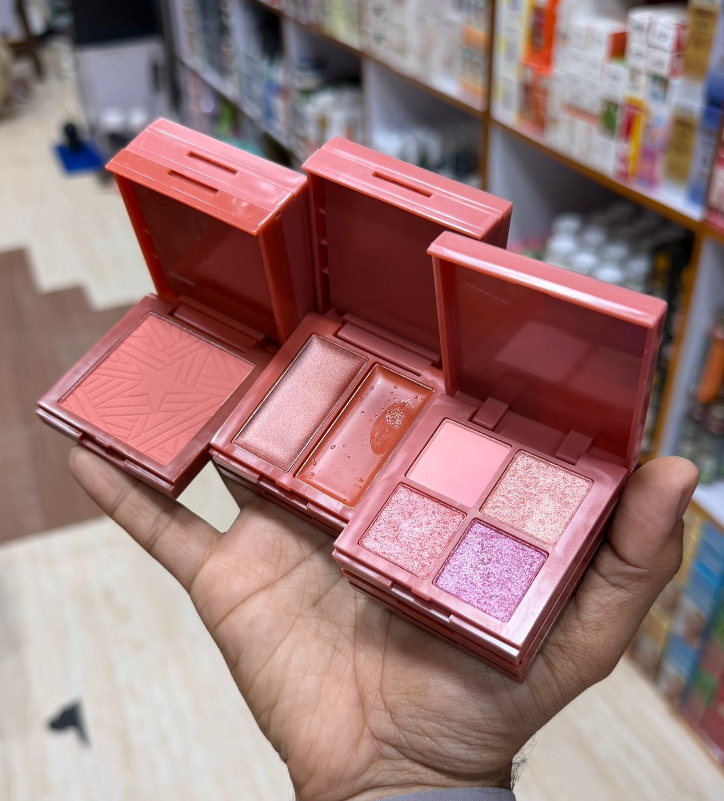 MSYAHO 3in1 Eyeshadow Cream Blush , Blush Powder