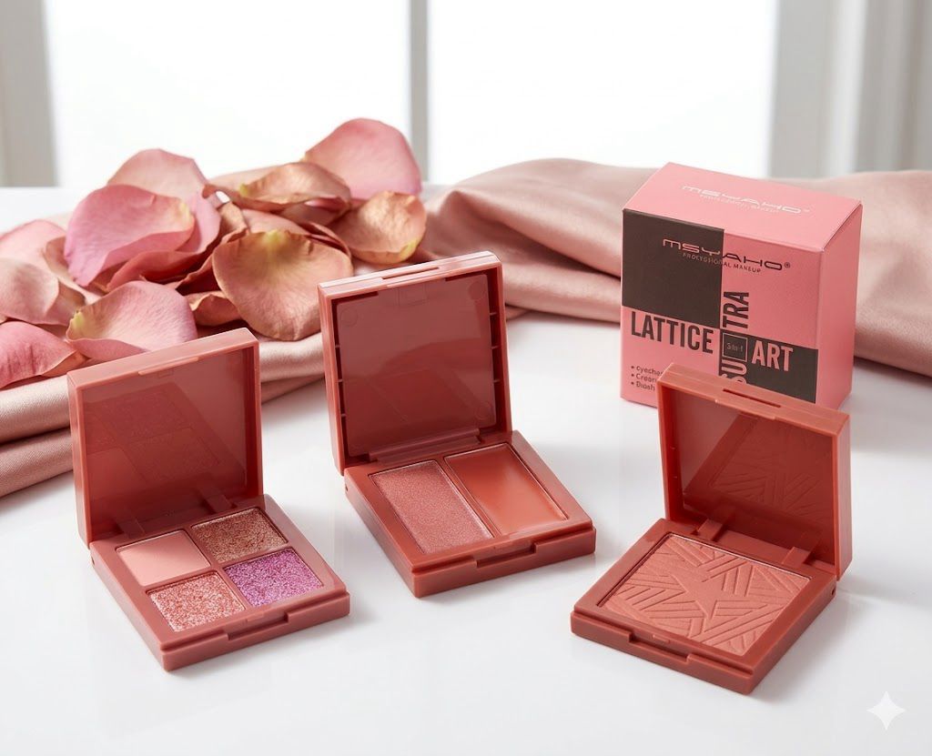 MSYAHO 3in1 Eyeshadow Cream Blush , Blush Powder