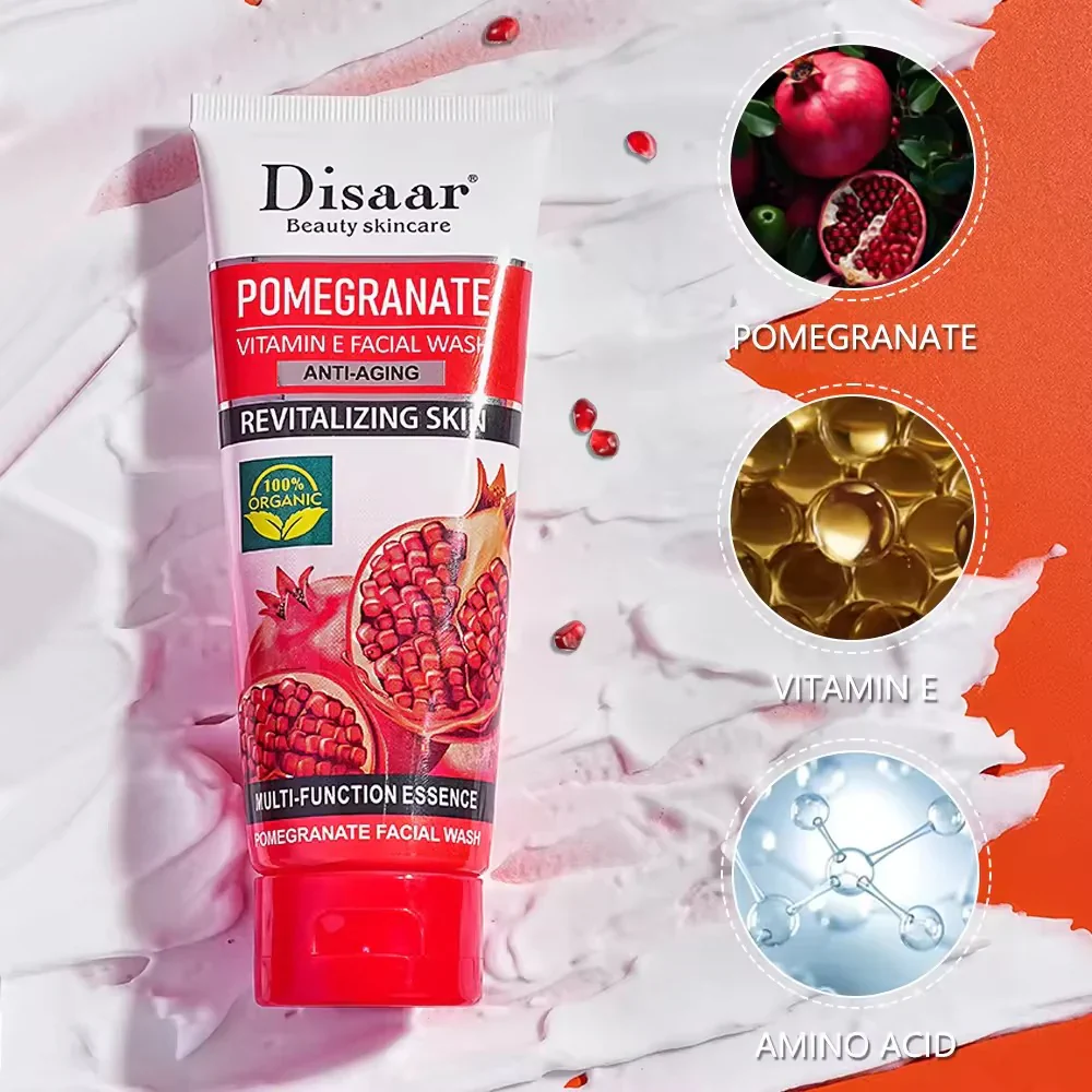 Disaar Pomegranate Vitamin E Deep Clean & Clear Face Wash - 100g