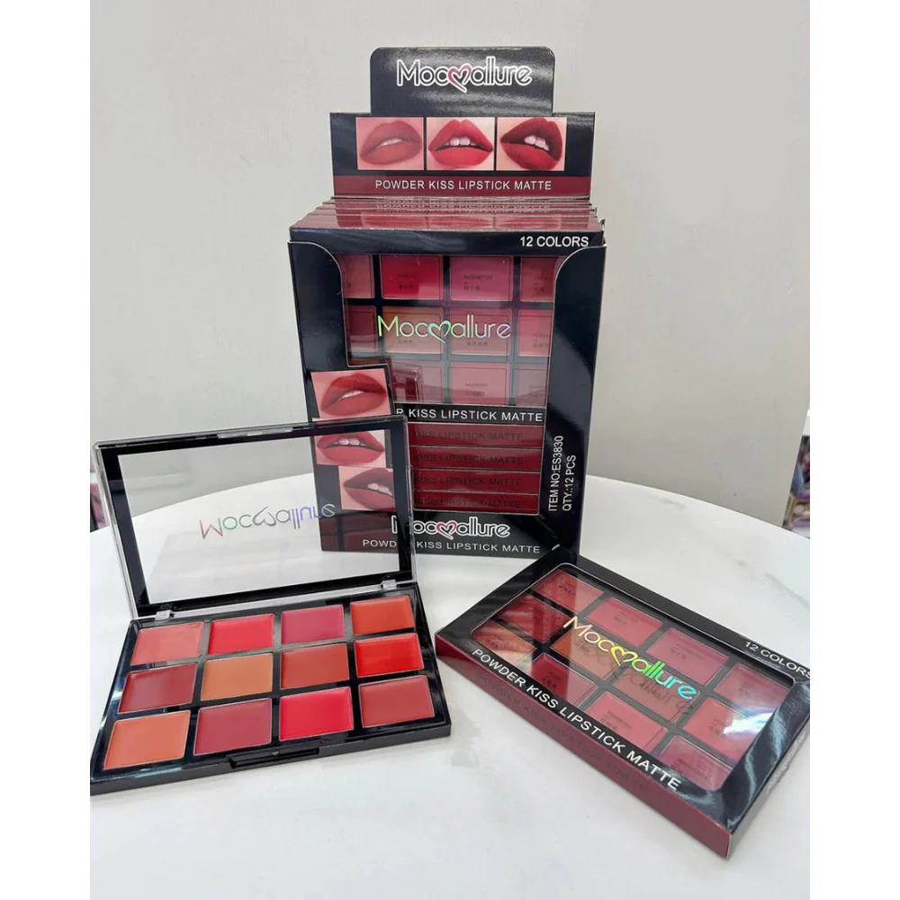 Mocallure Kiss Lipstick Matte Palette - 12 Colors