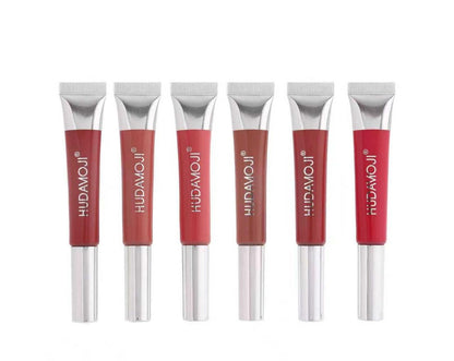 Hudamoji Lip Gloss – Shine & Comfort Collection 6 Pcs Set