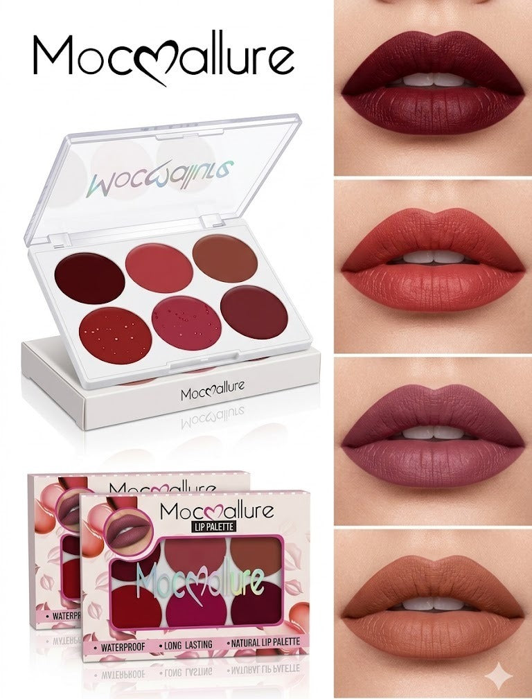 Mocallure 6 in 1 Lip Palette – Natural Lip Perfection
