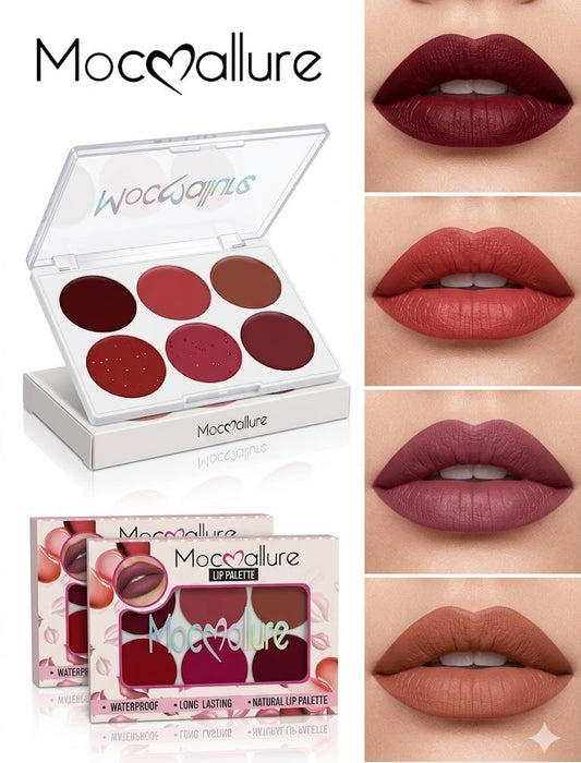 Mocallure 6 in 1 Lip Palette – Natural Lip Perfection