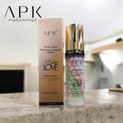 APK 3-Color Rainbow Isolation Cream - Tricolor Makeup Base & Primer