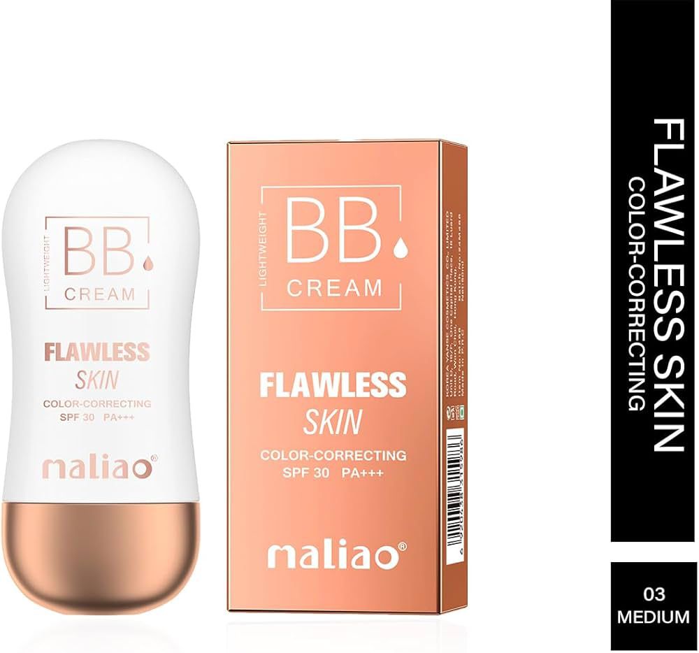Maliao BB Cream Flawless Skin Color Correcting SPF 30