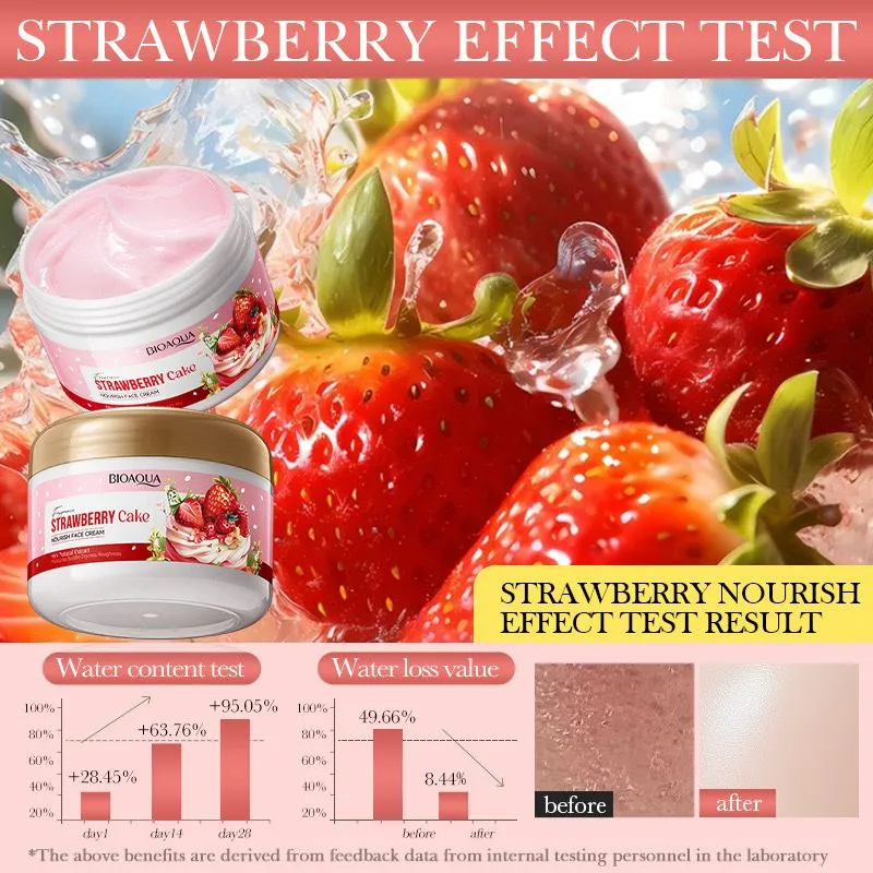 Bioaqua Fragrance Strawberry Cake Nourishing Face Cream – 100 g