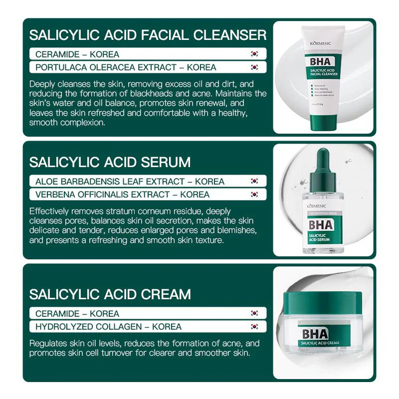KORMESIC Exfoliate Oil Control Minimize Pores Sylisylic Acid Cream