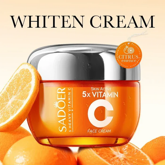 Sadoer 5x Vitamin C Whitening Brightening Face Cream - 50g