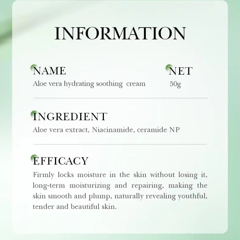 BIOAQUA ALOE VERA HYDRATING SOOTHING FACE CREAM 50G
