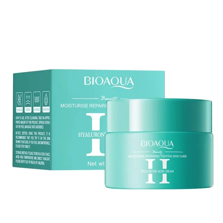 Bioaqua Hyaluronic Acid Face Cream Whitening Moisturizing Brightening Repairing Anti Wrinkle Facial Cream 60g