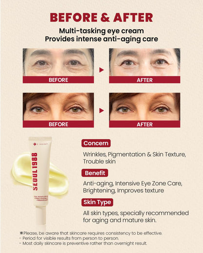 KSECRET SEOUL1988 EYE CREAM : RETINAL LIPOSOME 4% + FERMENTED BEAN 30ML