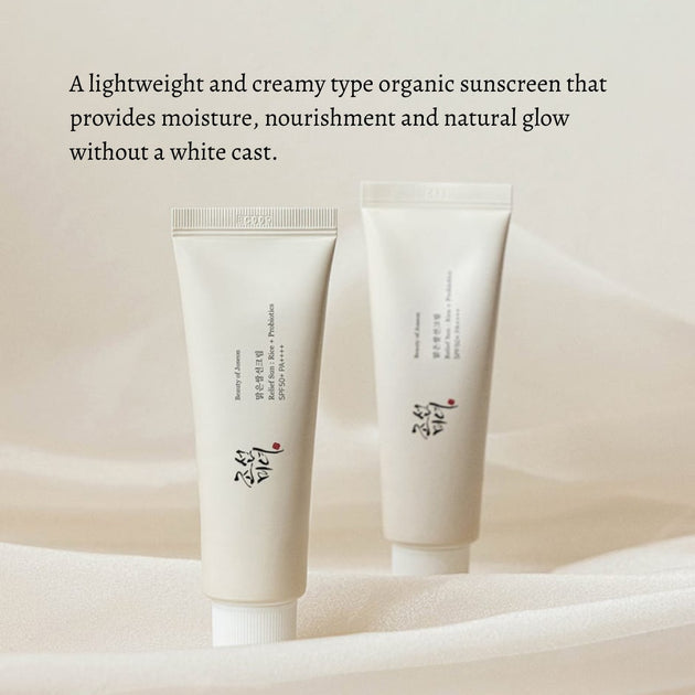 BEAUTY OF JOSEON RELIEF SUN : RICE + PROBIOTICS SUNSCREEN SPF50+ PA++++