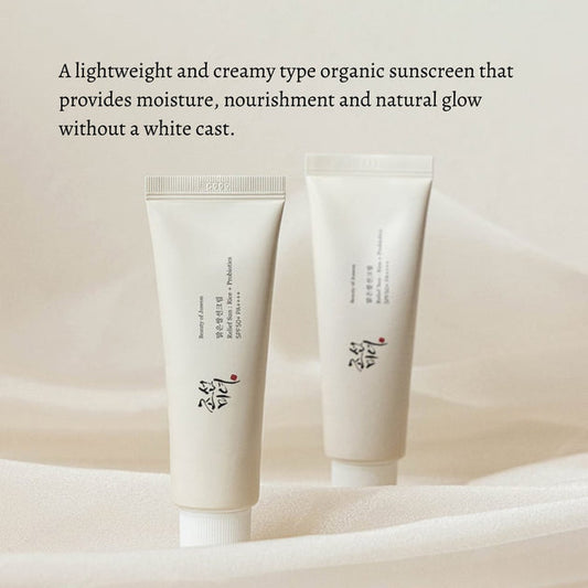 BEAUTY OF JOSEON RELIEF SUN : RICE + PROBIOTICS SUNSCREEN SPF50+ PA++++