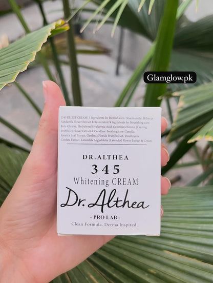 Dr. Althea 345 Whitening Cream | Brightening Face Cream for Glowing Skin | Dark Spot & Pigmentation Remover | Vegan Moisturizing Day