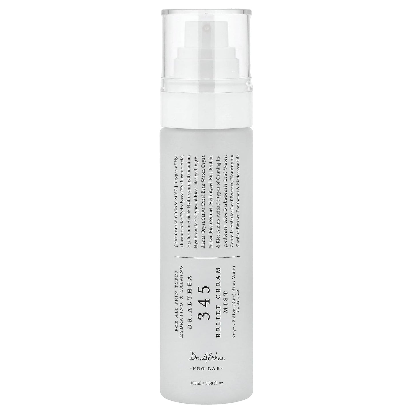 345 Relief Cream Mist, For All Skin Types, 100 ml (3.38 fl oz)