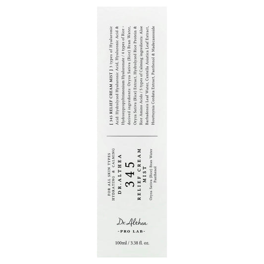 345 Relief Cream Mist, For All Skin Types, 100 ml (3.38 fl oz)