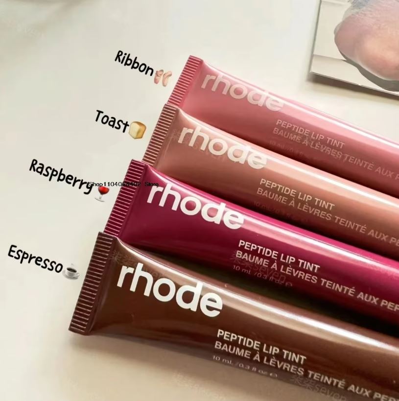 RHODE Punk Dark Brown Lip Gloss Lip Tint Long Lasting Moisturizing Nutritious Liquid Lipstick Clear Mineral Lip Oil Makeup