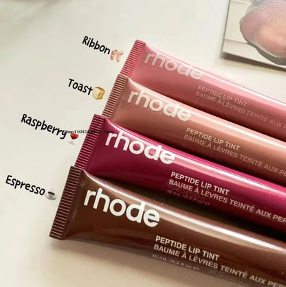 RHODE Punk Dark Brown Lip Gloss Lip Tint Long Lasting Moisturizing Nutritious Liquid Lipstick Clear Mineral Lip Oil Makeup