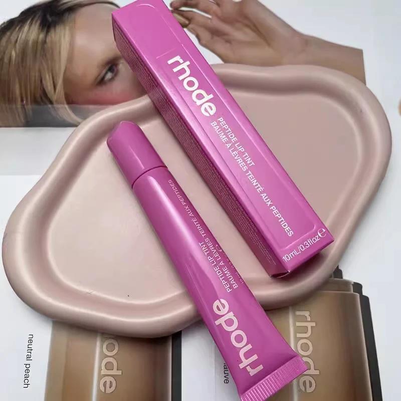 RHODE Punk Dark Brown Lip Gloss Lip Tint Long Lasting Moisturizing Nutritious Liquid Lipstick Clear Mineral Lip Oil Makeup
