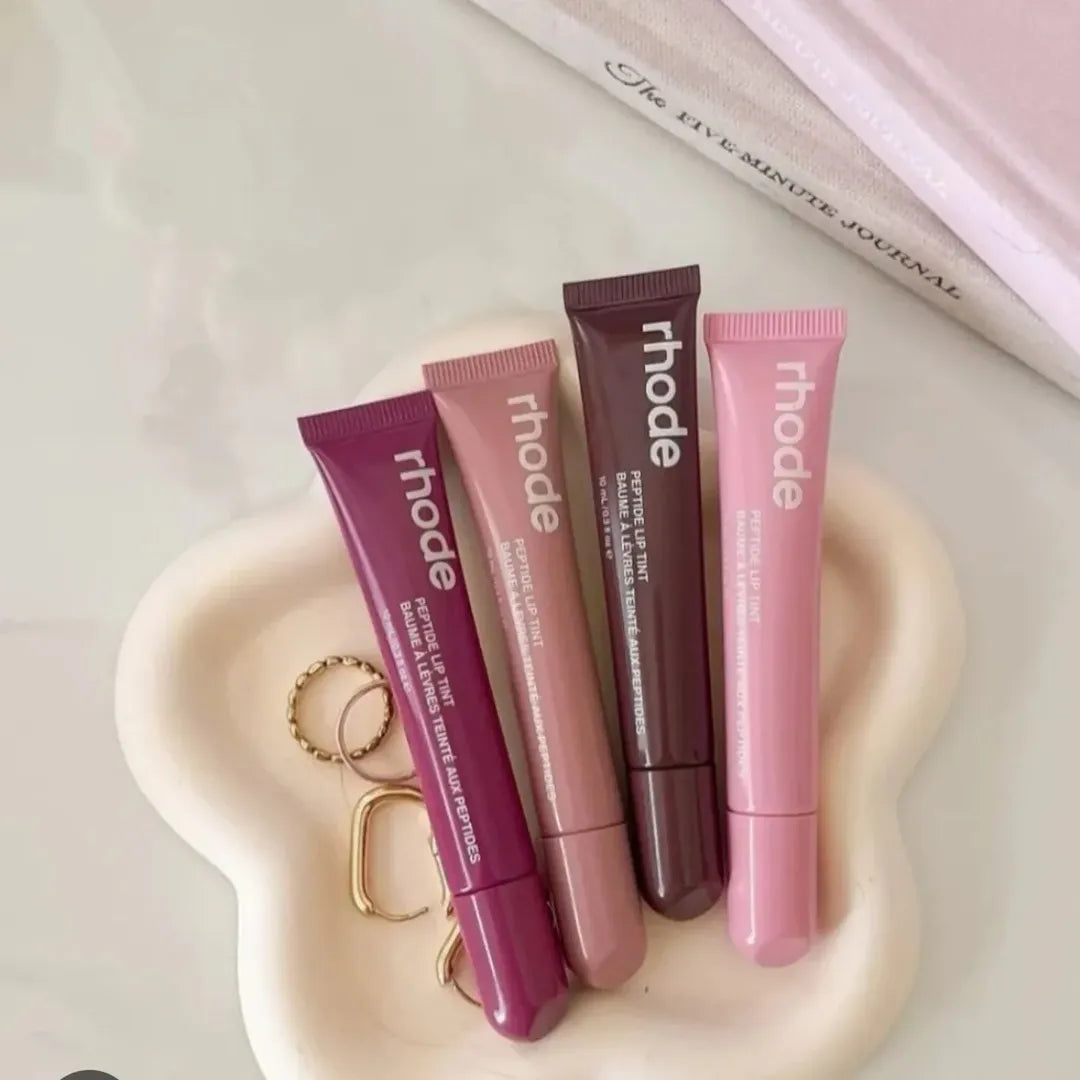 RHODE Punk Dark Brown Lip Gloss Lip Tint Long Lasting Moisturizing Nutritious Liquid Lipstick Clear Mineral Lip Oil Makeup