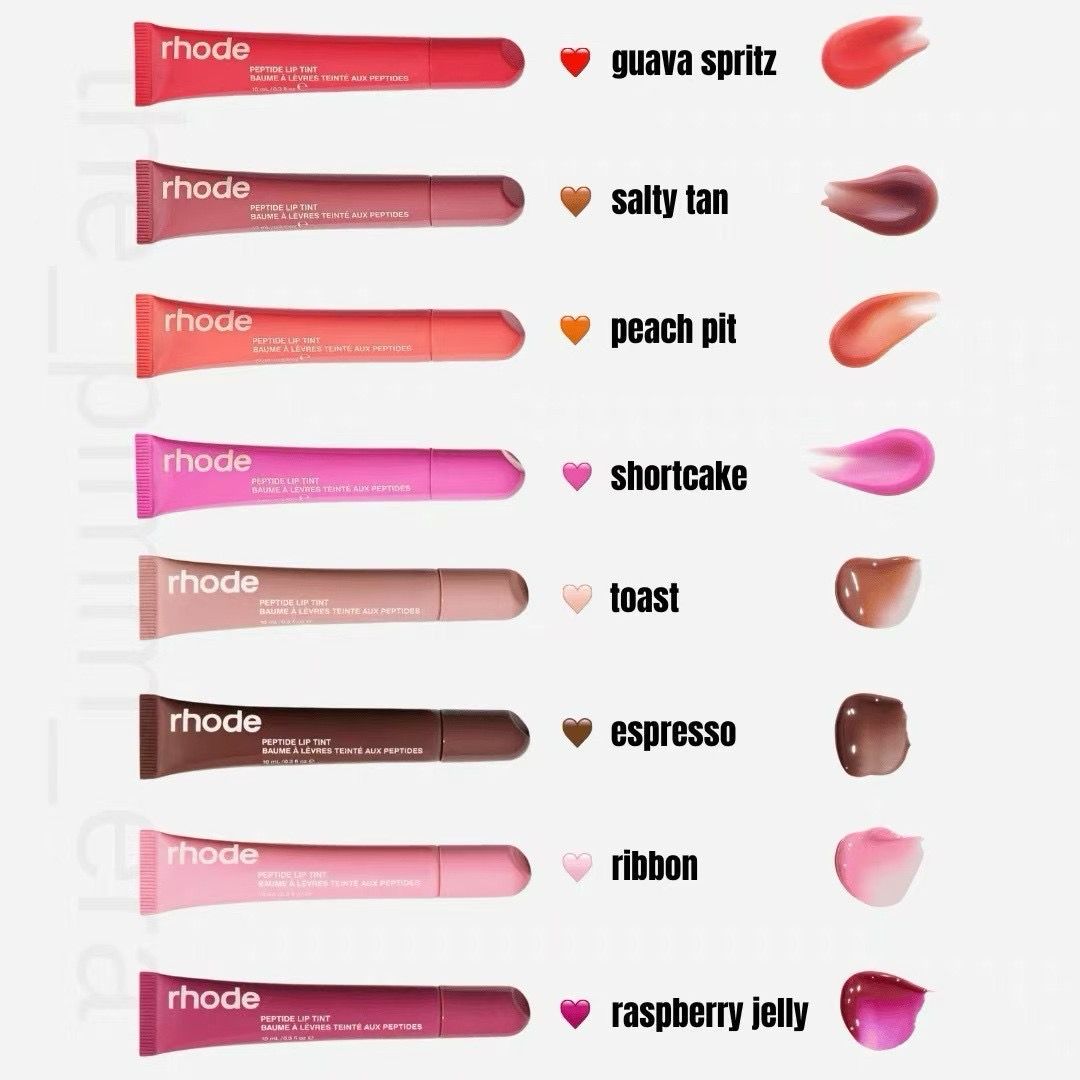 RHODE Punk Dark Brown Lip Gloss Lip Tint Long Lasting Moisturizing Nutritious Liquid Lipstick Clear Mineral Lip Oil Makeup
