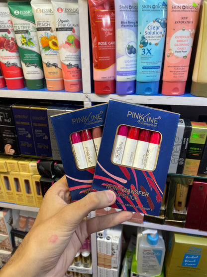 Pinkline Non-Transfer Matte Lipstick Set – 6 Shades