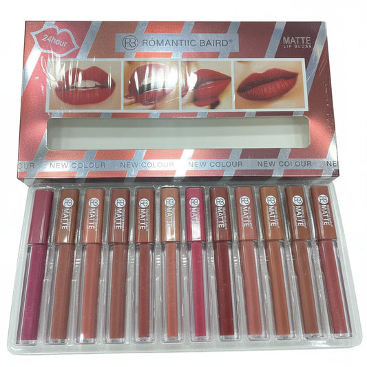 New Color Matte Lip Gloss Pack of 12