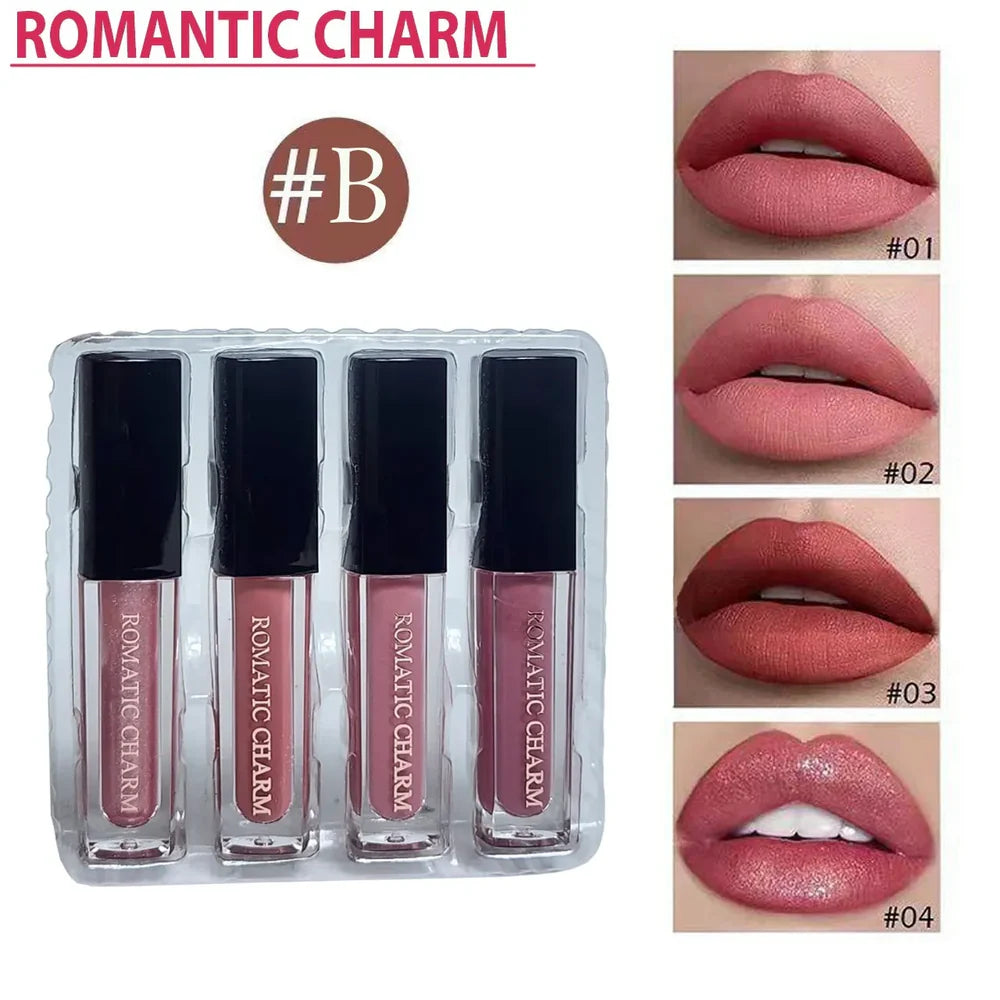 Romantic Charm 4-Shade Lip Gloss Set