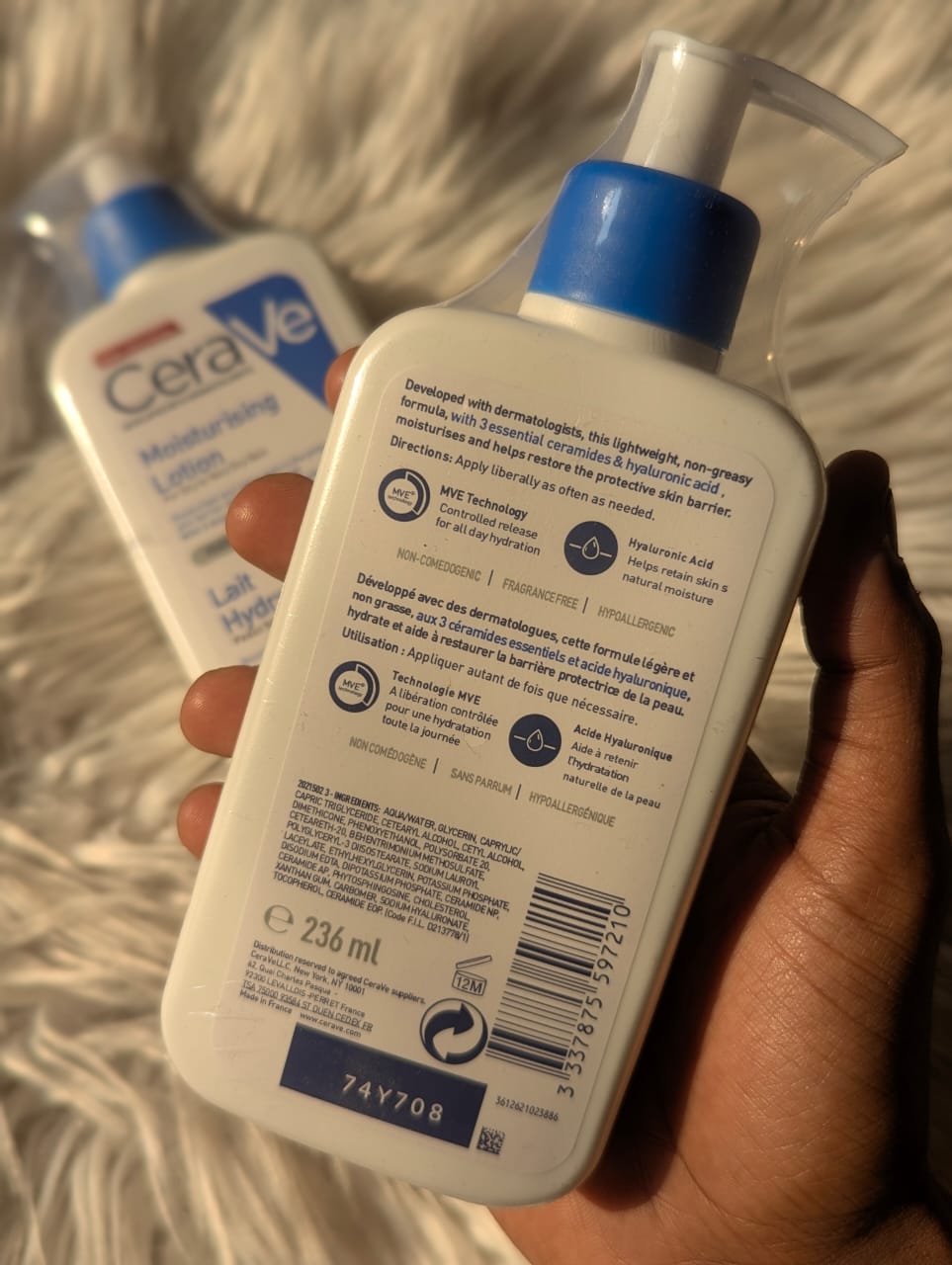 CeraVe Moisturising Lotion For Dry To Very Dry Skin - 236ml Made in France