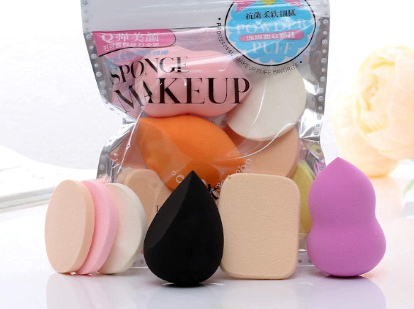 6 IN 1 MAKEUP PUFF SET