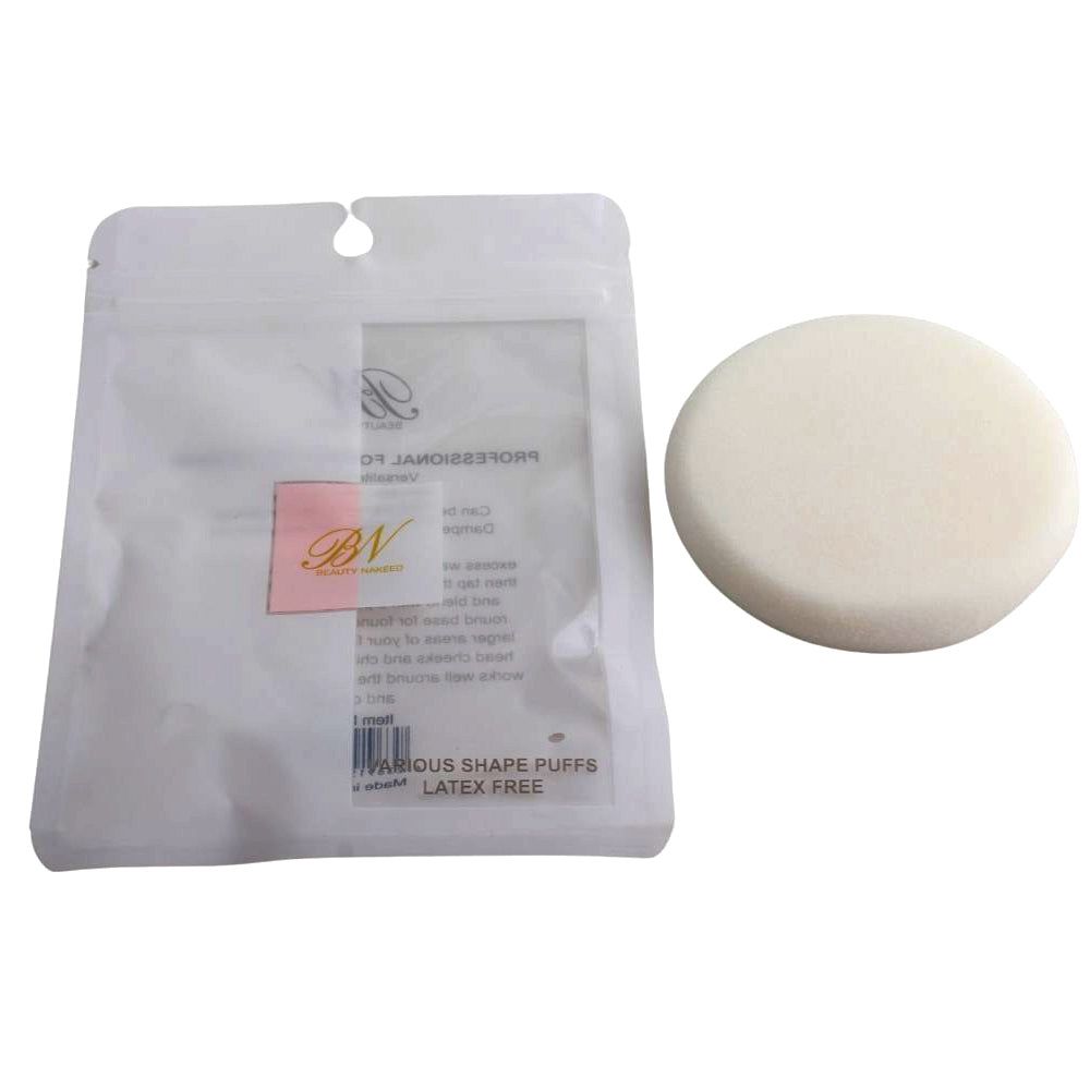 Beauty Nakeed Make-Up Powder Puff (Round)