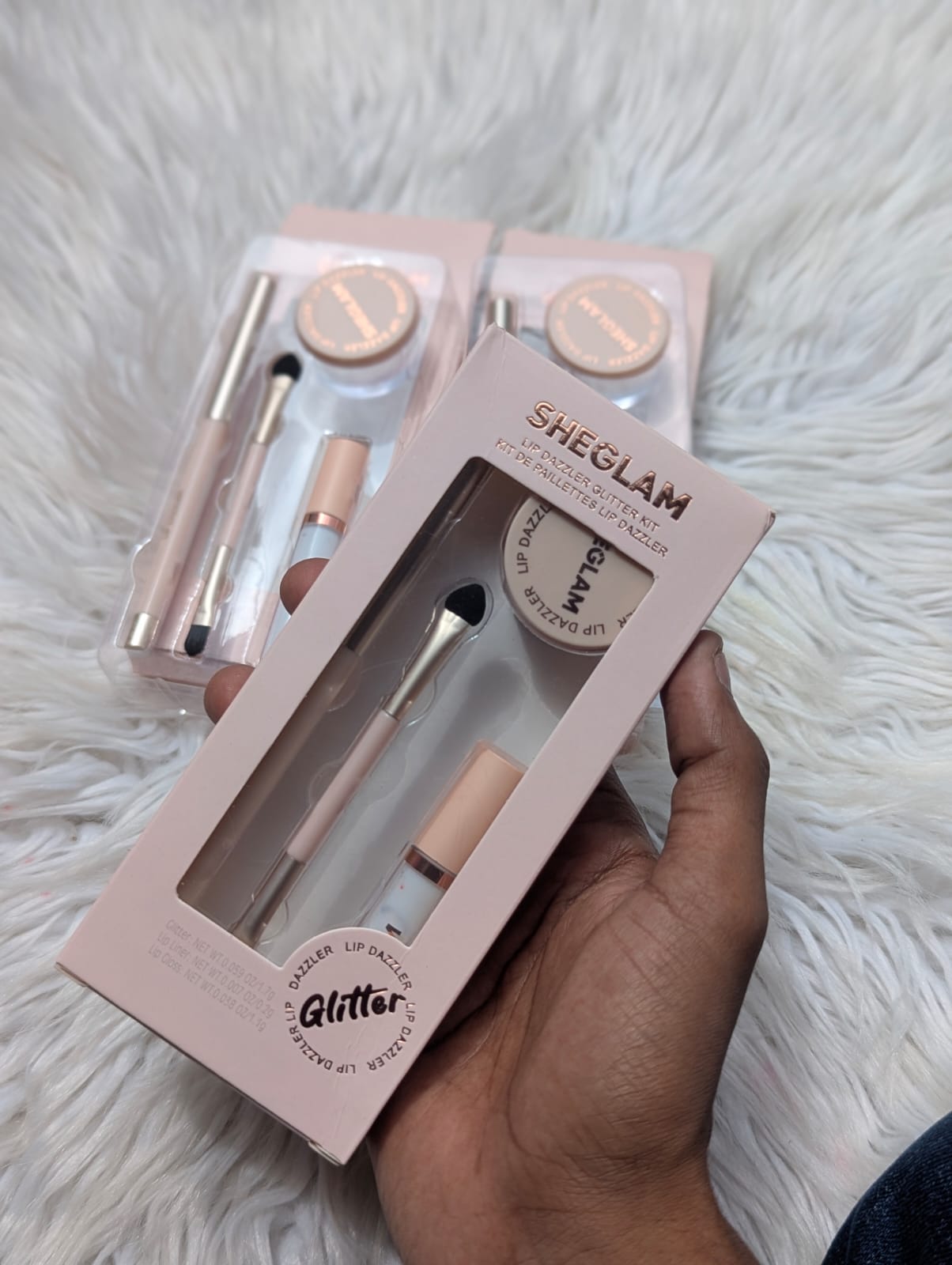 SHEGLAM Lip Dazzler Glitter Kit – Complete Sparkling Lip Makeup Set with Applicator Brush