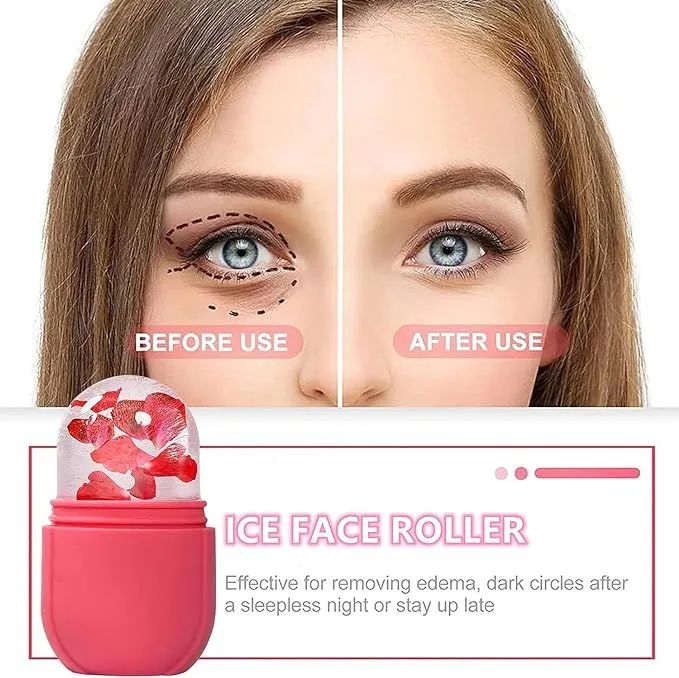 Ice Face Roller Mold – Reusable Silicone Beauty Cube For Glowing Skin