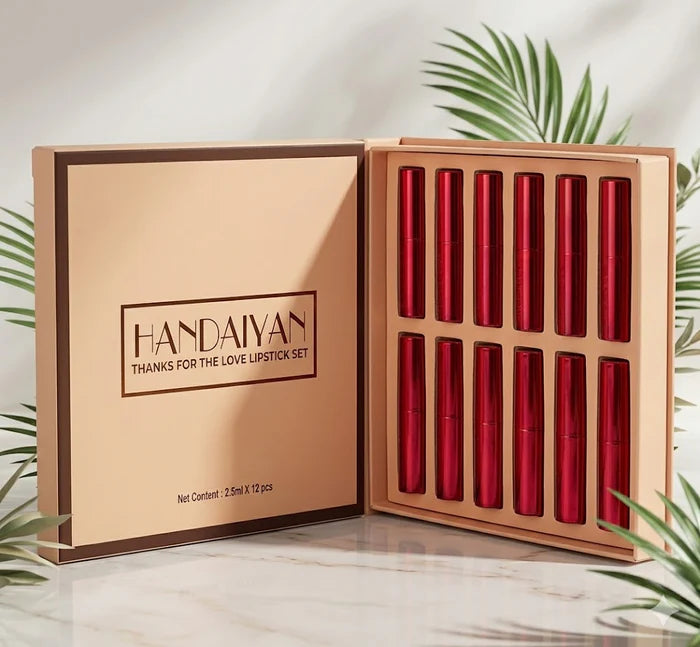 HANDAIYAN "Thanks for the Love" 12-Piece Matte Lipstick Set