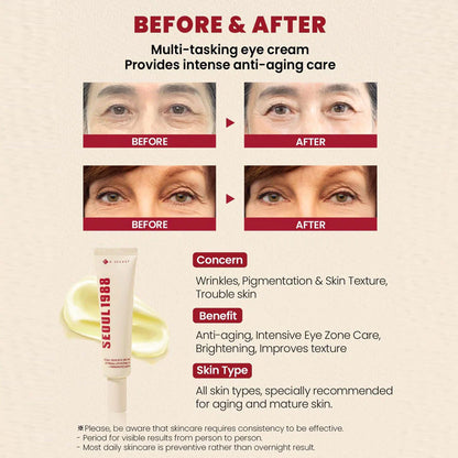 KSECRET SEOUL 1988 Eye Cream : Retinal Liposome 4% + Fermented Bean